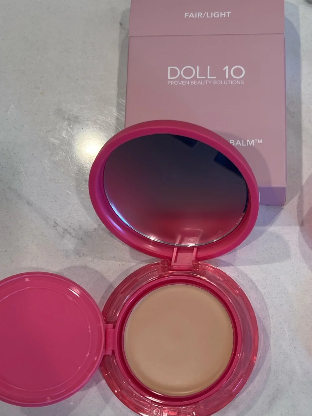 DOLL 10 ~ PEPTIDE BOUNCE BALM FOUNDATION ~ FAIR/LIGHT ~ 0.5 OZ